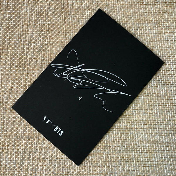 BTS V #2 [ VT Think Your Teeth Official Photocard Black, White ] NEW /+Gift