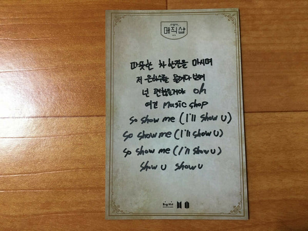 BTS V [ Magic Shop Play Zone Official Mini Photocard ] Army Booth /NEW/+Gift