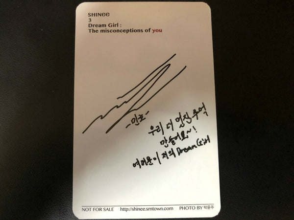 SHINEE MINHO [ Dream Girl Official Photocard] 3rd Album / New, Rare /+Gift