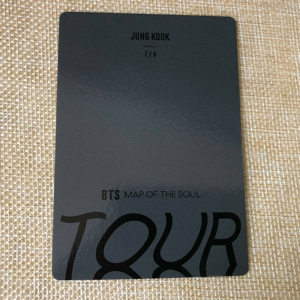 BTS JUNGKOOK 7/8 [ Map Of The Soul Tour Official Mini Photocard ] / New +G