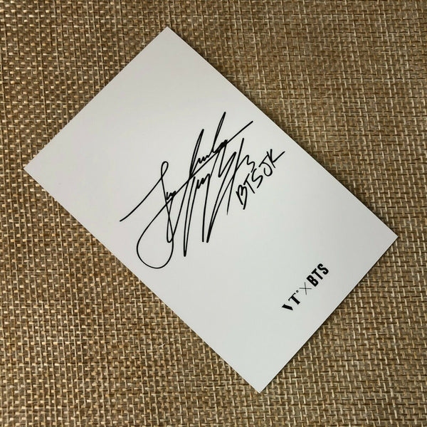 BTS JUNGKOOK  #1 [ VT Think Your Teeth Official Photocard Black, White ] NEW /+G