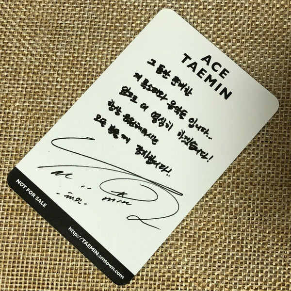SHINEE TAEMIN #2 [ Ace Official Photocard ] 1st Mini Album / New, Rare / +Gift