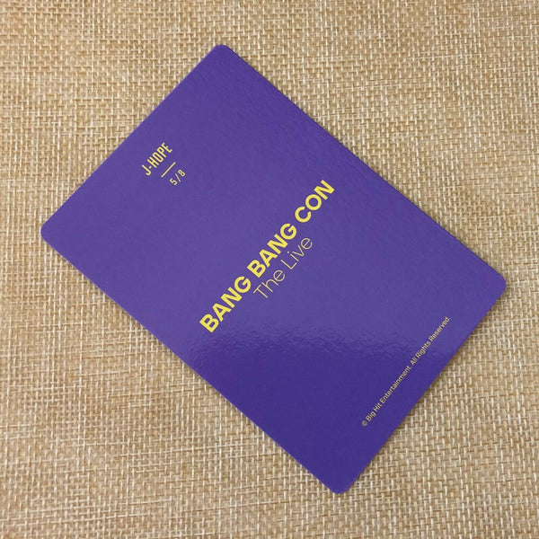 BTS  J-HOPE  5/8 [ BANG BANG CON The Live Official Mini Photocard ] New /+Gift