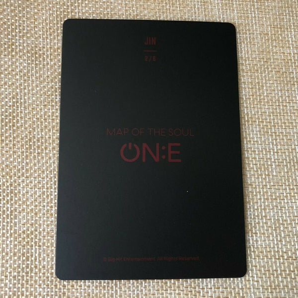 BTS JIN  2/8 [ Map of the Soul ON:E Official Mini Photocard ] ONE / New / +G