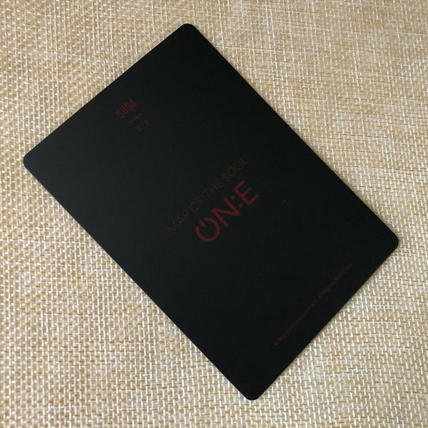 BTS SUGA  2/8 [ Map of the Soul ON:E Official Mini Photocard ] ONE / New / +G