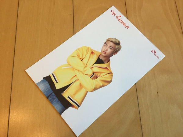 BTS [ SKT RAP MONSTER Official Postcard ] / PHOTOCARD RARE BANGTAN / NEW /+Gift