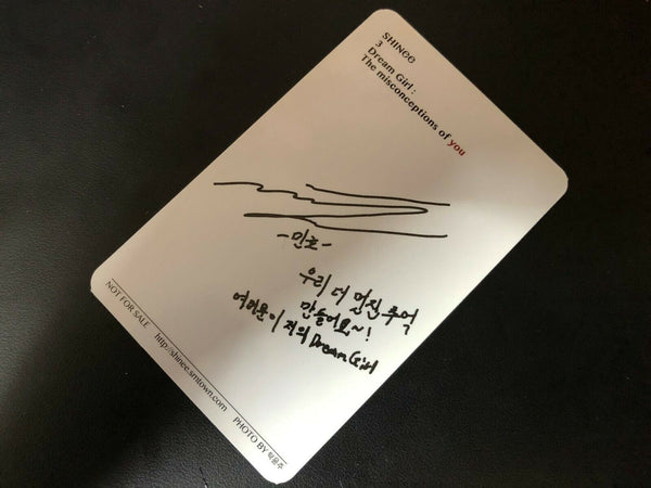 SHINEE MINHO [ Dream Girl Official Photocard] 3rd Album / New, Rare /+Gift