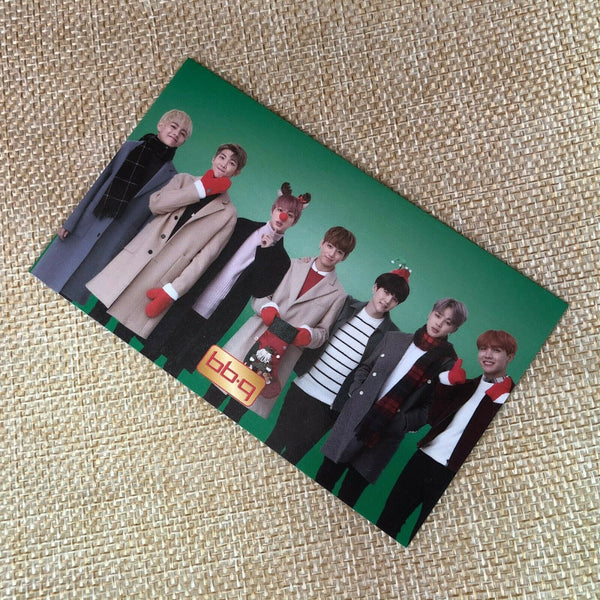 BTS  GROUP  #3  Bangtan Boys / BBQ Official PhotoCard  / New / +Shop gift