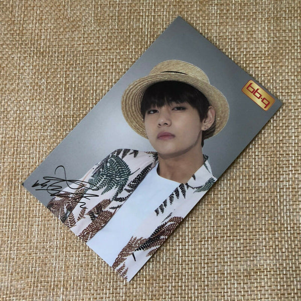 BTS V Taehyung  #3  Bangtan Boys / BBQ Official PhotoCard  / New / +Shop gift
