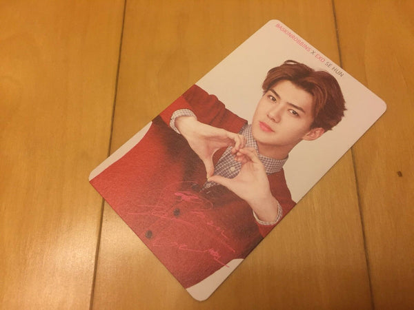 EXO SEHUN [ Baskin Robbins Official Photocard Sehun ] EXO-K / NEW / +Shop Gift