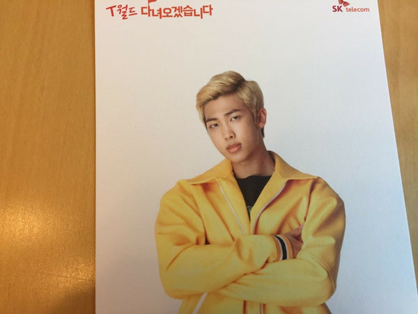 BTS [ SKT RAP MONSTER Official Postcard ] / PHOTOCARD RARE BANGTAN / NEW /+Gift