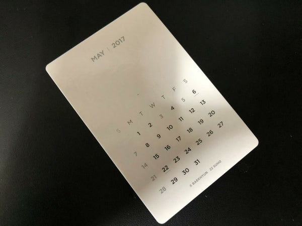EXO CHEN [ 2017 Season Greeting Mini Calendar Official Photocard ] NEW,RARE/+GFT