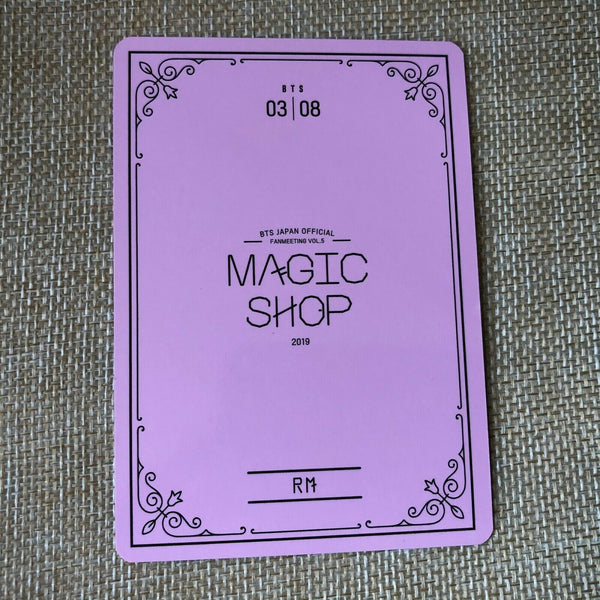 BTS RAP MONSTER 3/8  [ 2019 MAGIC SHOP Fan Meeting Japan Official Photocard ]N+G