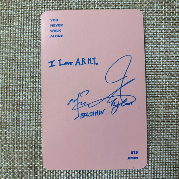 BTS JIMIN [ YNWA You Never Walk Alone Official Photocard ] / New, Rare / +GIFT