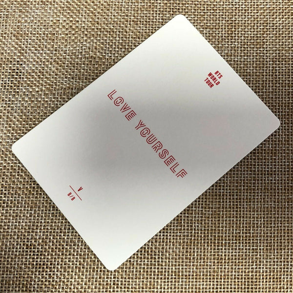 BTS V 8/8 [ Love Yourself World Tour Official Mini Photocard ] New / +Gift