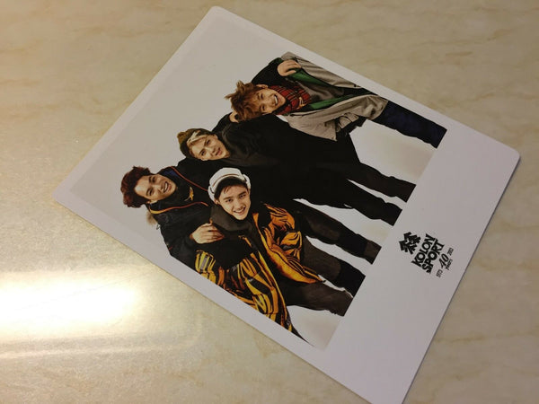 EXO GROUP #1 [ KOLON Sport Official Polaroid Photocard ] EXO K M / NEW / +Gift