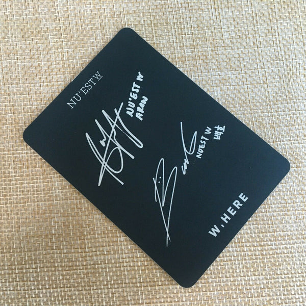 Nu'est Nuest ARON BAEKHO [ W.here Official Photocard ] Album Portrait / NEW / +G