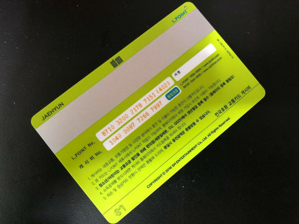 NCT 2018 JAEHYUN [ Travel Cashbee Official Limited Photocard CARD ] /New,Rare/+G