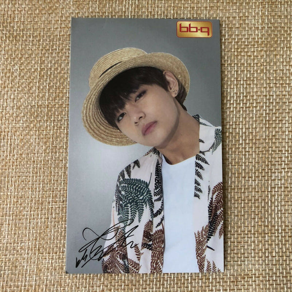 BTS V Taehyung  #3  Bangtan Boys / BBQ Official PhotoCard  / New / +Shop gift