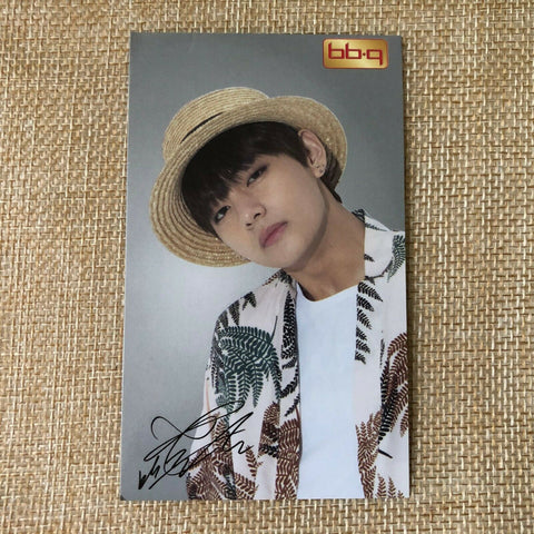 BTS V Taehyung  #3  Bangtan Boys / BBQ Official PhotoCard  / New / +Shop gift