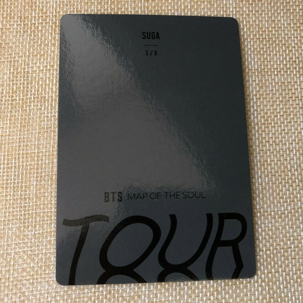BTS SUGA 5/8 [ Map Of The Soul Tour Official Mini Photocard ] / New / +G