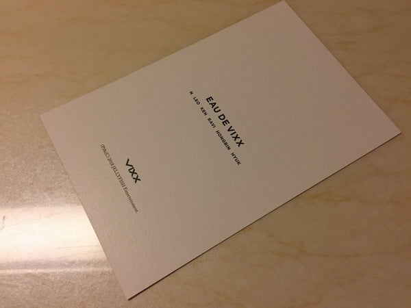 VIXX [EAU DE VIXX Official PostCard RED Ver Photocard #1] 3rd Album /New/+Gift