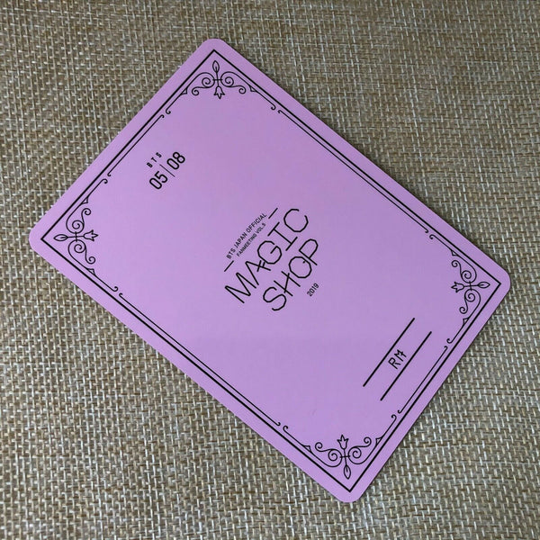 BTS RAP MONSTER 5/8  [ 2019 MAGIC SHOP Fan Meeting Japan Official Photocard ]N+G