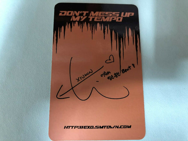 EXO XIUMIN #2 [ Don't mess up My Tempo Official Photocard ] 5th Album /NEW/ +GFT