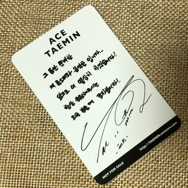 SHINEE TAEMIN #2 [ Ace Official Photocard ] 1st Mini Album / New, Rare / +Gift