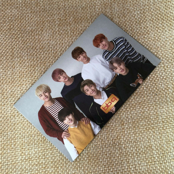 BTS  GROUP  #1  Bangtan Boys / BBQ Official PhotoCard  / New / +Shop gift
