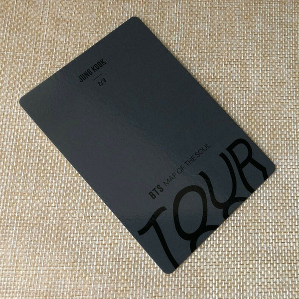 BTS JUNGKOOK 2/8 [ Map Of The Soul Tour Official Mini Photocard ] / New +G