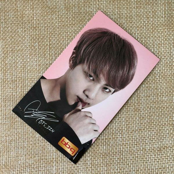 BTS  JIN  #1   Bangtan Boys / BBQ Official PhotoCard  / New / +Shop gift