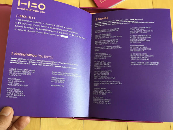 WANNA ONE [NOTHING WITHOUT YOU] Wanna Ver /CD+Photobook / NEW Unsealed / + Gift