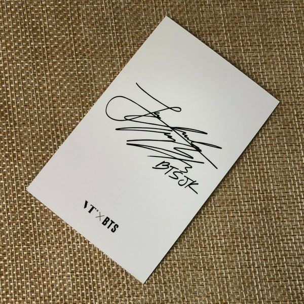 BTS JUNGKOOK  #1 [ VT Think Your Teeth Official Photocard Black, White ] NEW /+G