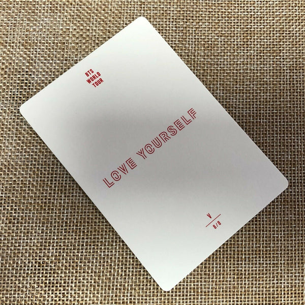 BTS V 8/8 [ Love Yourself World Tour Official Mini Photocard ] New / +Gift