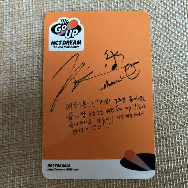 NCT Dream CHENLE [ WE GO UP Official Photocard ] 2nd Mini Album / New /+Gift