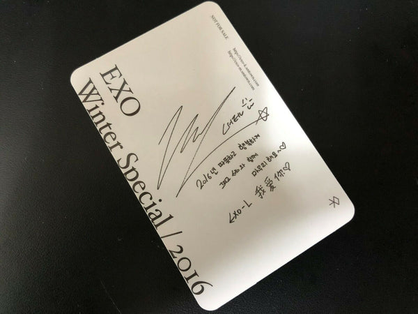 EXO CHEN #1 [ 2016 Winter Special For Life Official Photocard ] NEW,RARE /+Gift