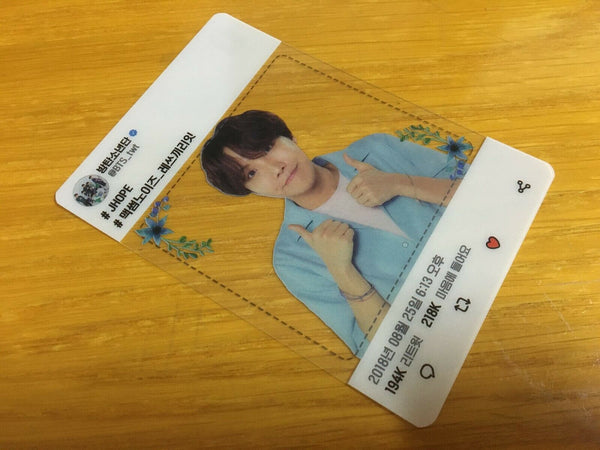 BTS J-HOPE #2 / Love Yourself FC Official Army Booth Transparent Photocard /N/+G