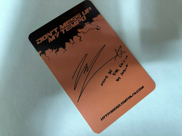 EXO CHEN  [ Don't mess up My Tempo Official Photocard ] 5th Album / NEW /+GFT