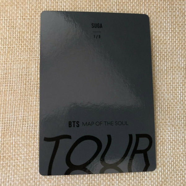BTS SUGA 1/8 [ Map Of The Soul Tour Official Mini Photocard ] / New / +G
