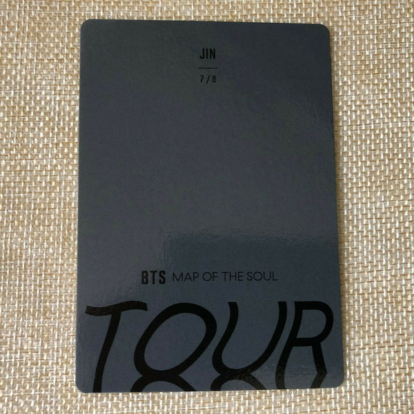 BTS JIN 7/8 [ Map Of The Soul Tour Official Mini Photocard ] / New / +G