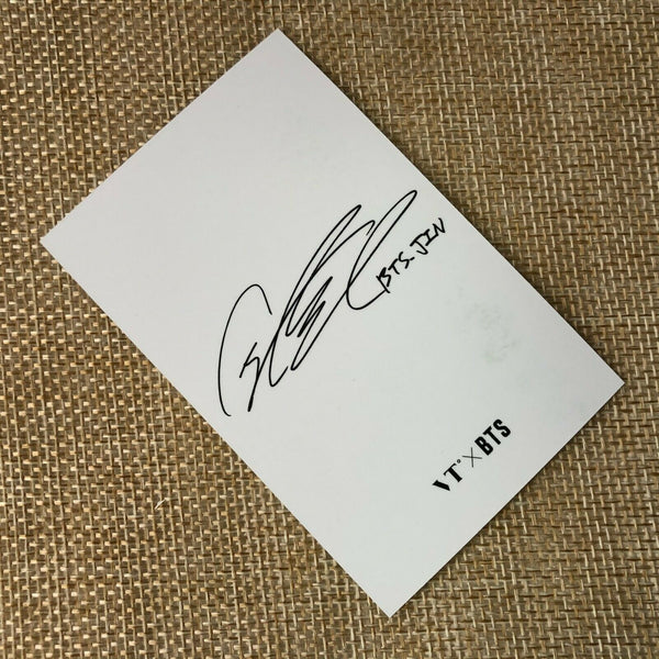 BTS JIN  #1 [ VT Think Your Teeth Official Photocard Black, White ] NEW /+G