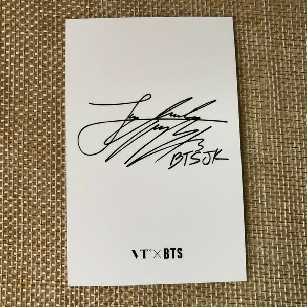 BTS JUNGKOOK  #1 [ VT Think Your Teeth Official Photocard Black, White ] NEW /+G