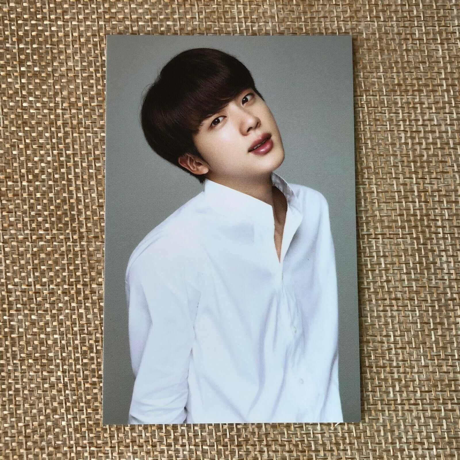 BTS JIN  #1 [ VT Think Your Teeth Official Photocard Black, White ] NEW /+G