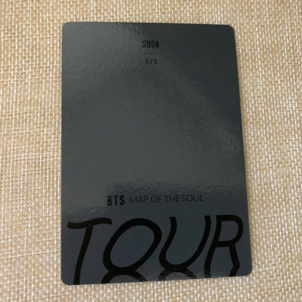 BTS SUGA 3/8 [ Map Of The Soul Tour Official Mini Photocard ] / New / +G