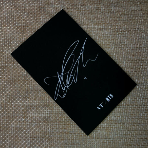 BTS V #2 [ VT Think Your Teeth Official Photocard Black, White ] NEW /+Gift