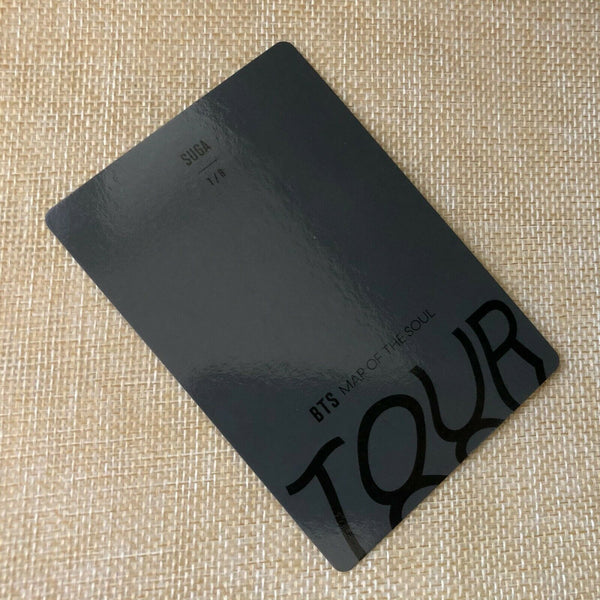 BTS SUGA 1/8 [ Map Of The Soul Tour Official Mini Photocard ] / New / +G
