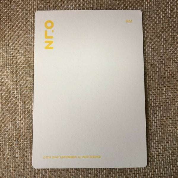BTS RAP MONSTER  [ 2018 Exhibition Official Photocard ] Oh, always 오,늘 / New /+G