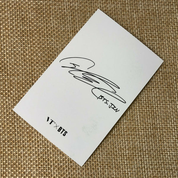 BTS JIN  #1 [ VT Think Your Teeth Official Photocard Black, White ] NEW /+G