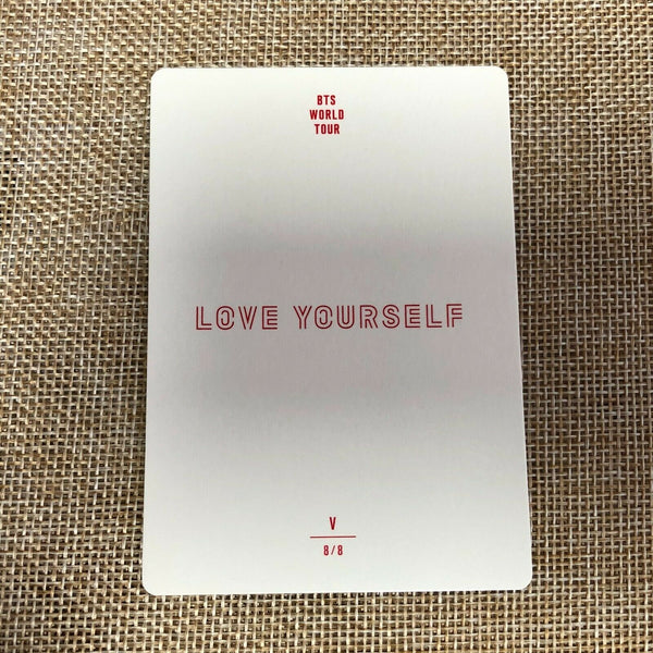 BTS V 8/8 [ Love Yourself World Tour Official Mini Photocard ] New / +Gift